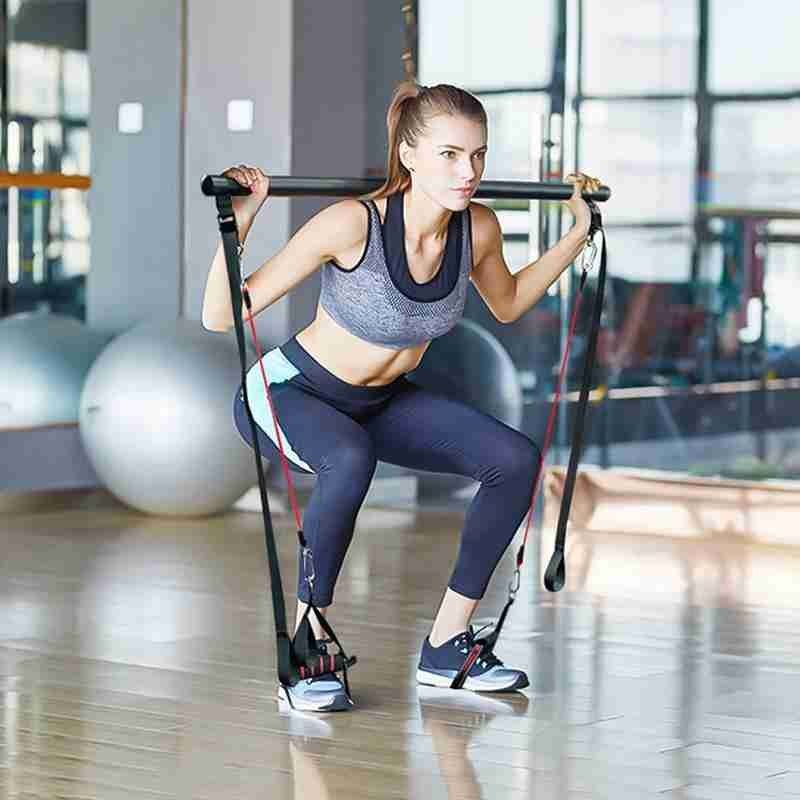 Pilates Bar Kit with Resistance Bands – Portable Home Gym Workout Equipment - Prime Ritual