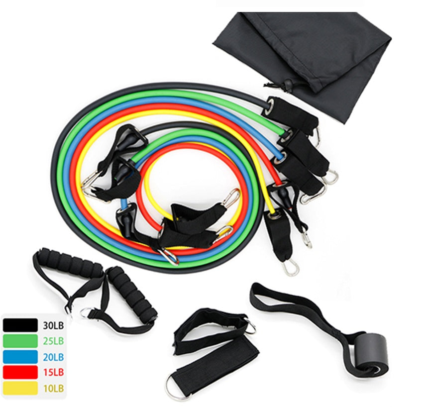 Latex Resistance Bands Workout Exercise Yoga CrossFit Fitness Tubes - Prime Ritual