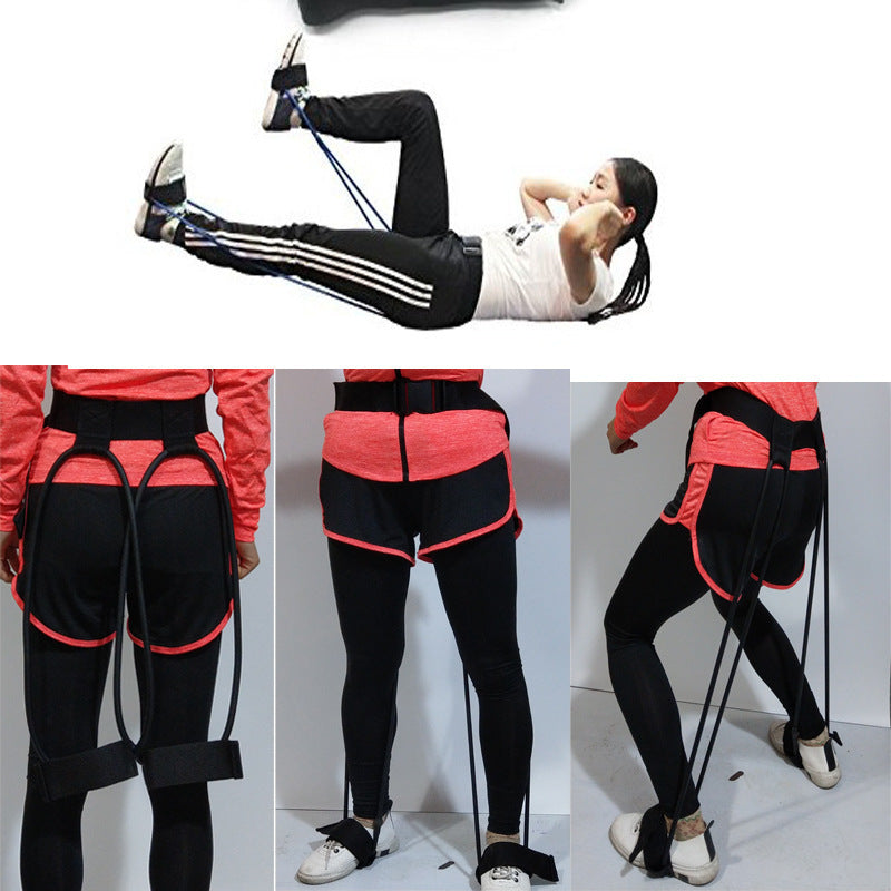 Latex Material Yoga Fitness Belt Foot Pedal Tension Rope - Prime Ritual