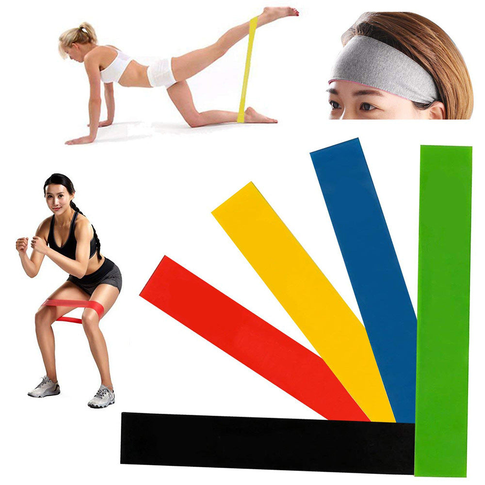 5-Level Resistance Rubber Bands – Versatile Yoga & Fitness Training Set - Prime Ritual