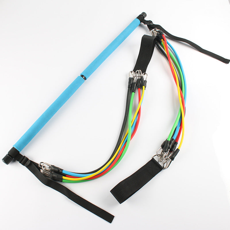 Fitness Yoga Pilates Bar – Portable Resistance Band Trainer for Home Workouts - Prime Ritual