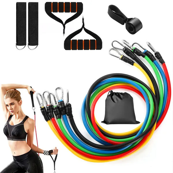 11-Piece Resistance Bands Set – Full-Body Home Workout Solution - Prime Ritual