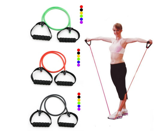 Latex Resistance Bands Workout Exercise Yoga CrossFit Fitness Tubes - Prime Ritual