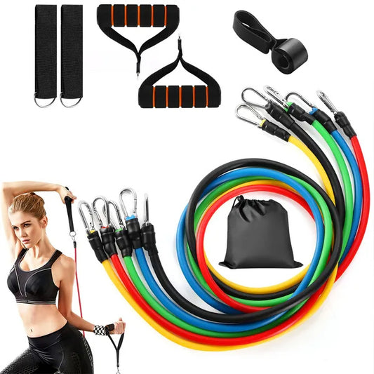 11-Piece Resistance Bands Set – Full-Body Home Workout Solution - Prime Ritual